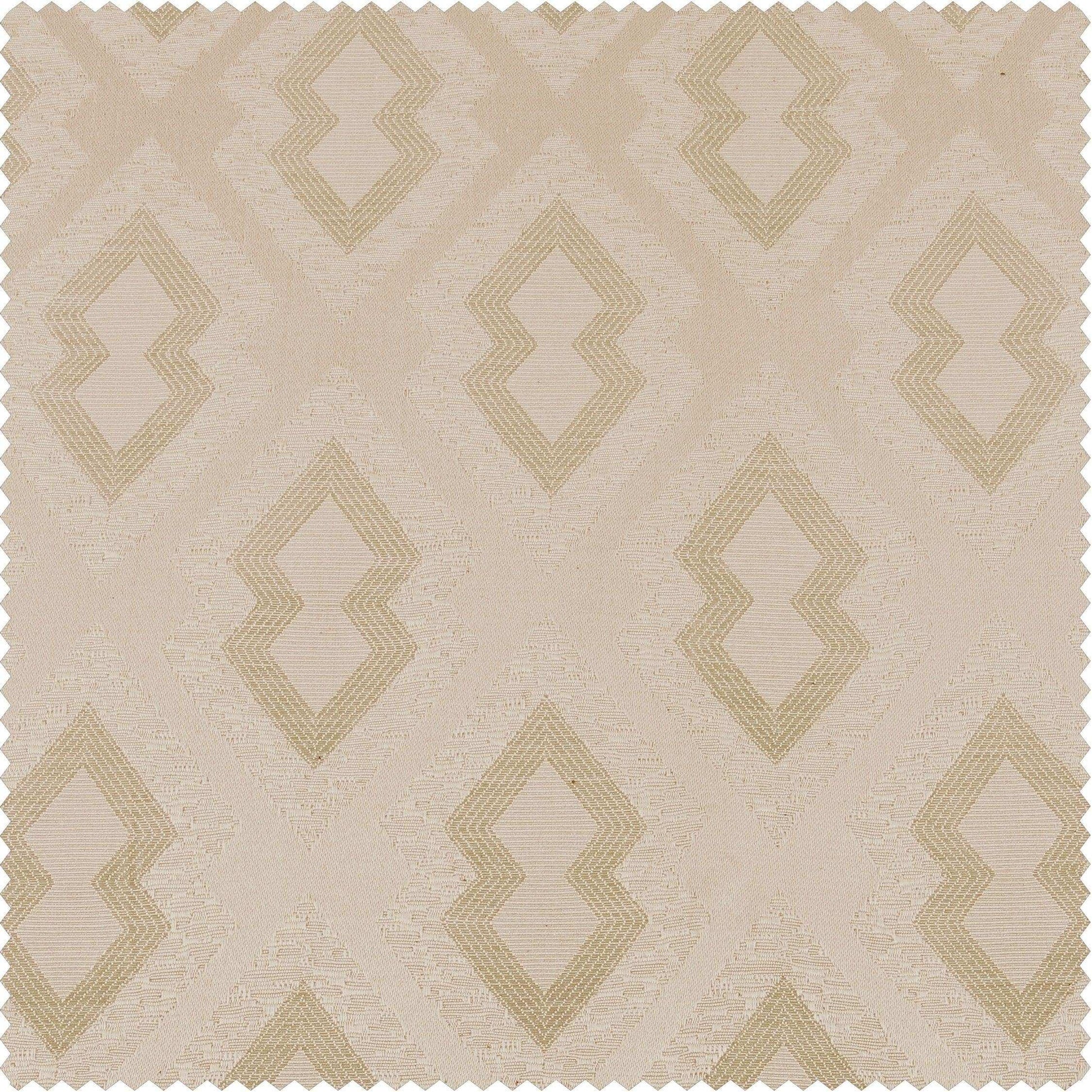 Paragon Sand Designer Jacquard Custom Curtain - HalfPriceDrapes.com