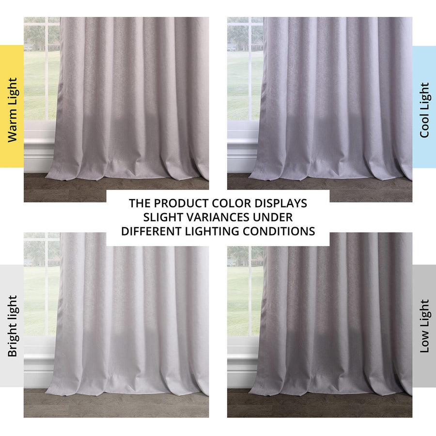 Earl Grey French Pleat French Linen Curtain - HalfPriceDrapes.com