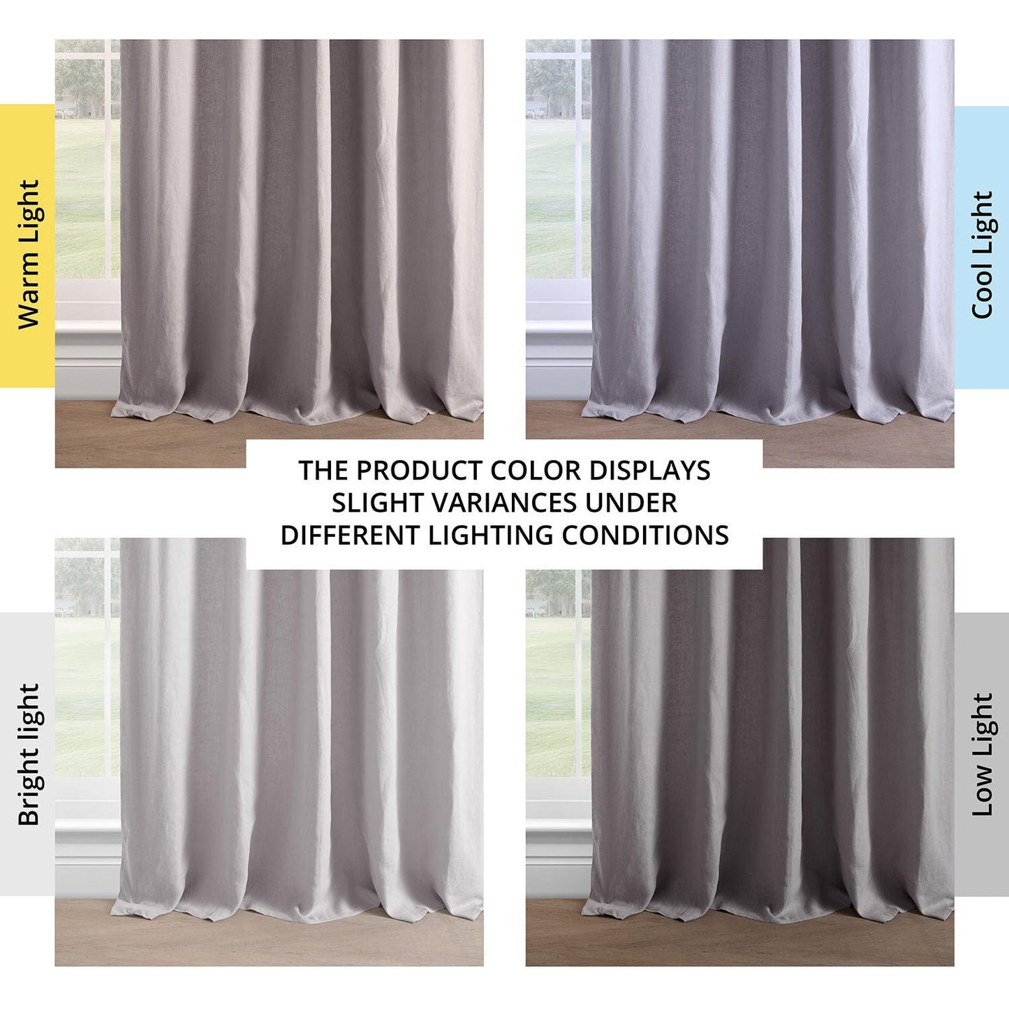 Earl Grey French Linen Curtain - HalfPriceDrapes.com