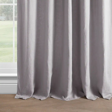 Earl Grey French Linen Custom Curtain