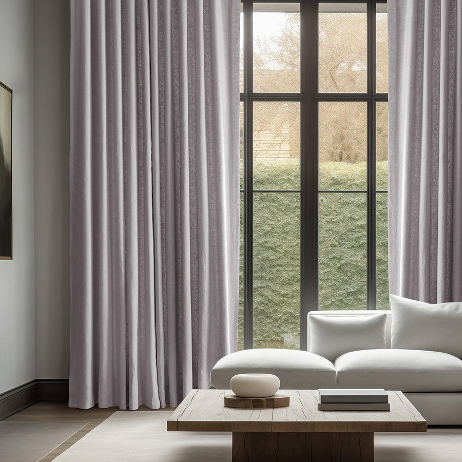Earl Grey French Linen Custom Curtain - HalfPriceDrapes.com