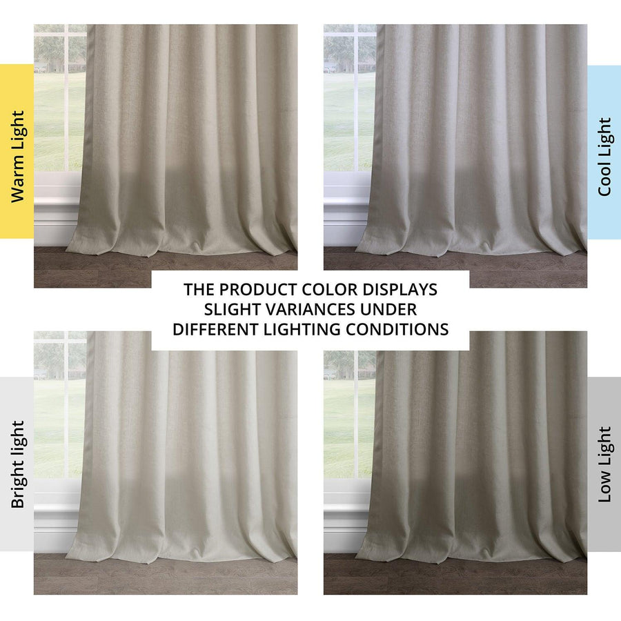 Fresh Khaki French Pleat French Linen Curtain - HalfPriceDrapes.com