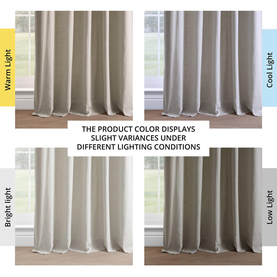 Fresh Khaki French Linen Curtain - HalfPriceDrapes.com
