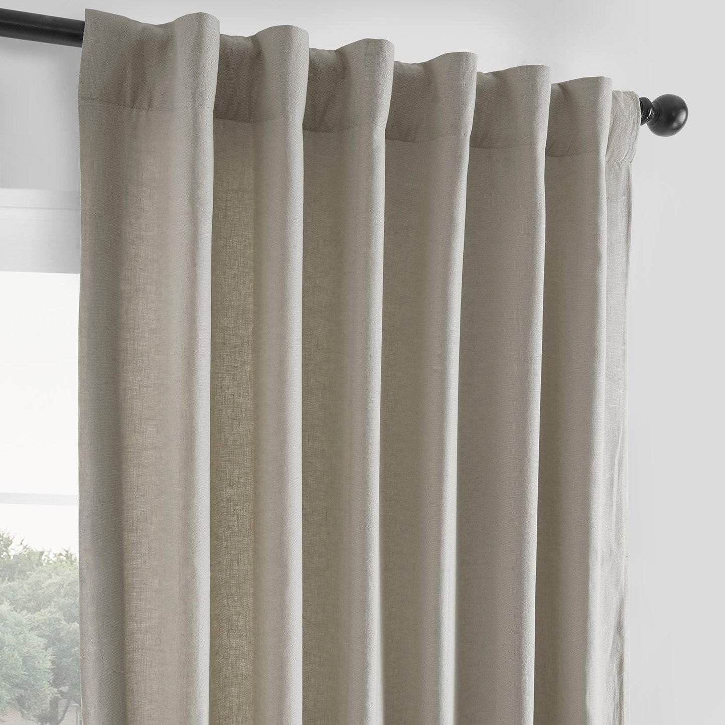 Fresh Khaki French Linen Curtain - HalfPriceDrapes.com