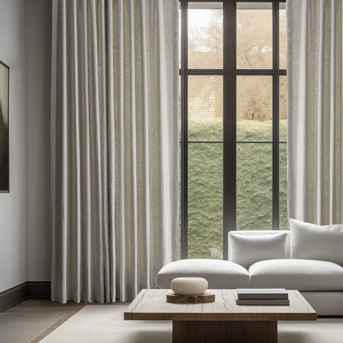 Fresh Khaki French Linen Custom Curtain