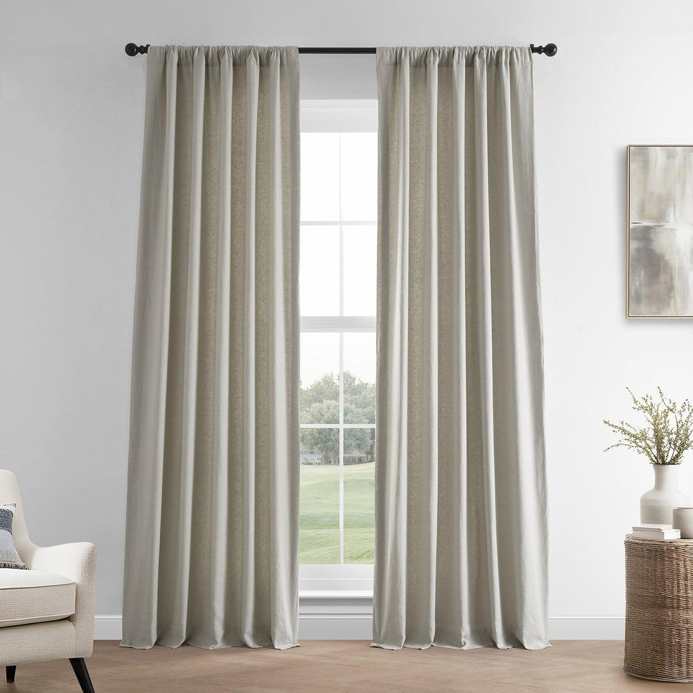 Fresh Khaki French Linen Curtain - HalfPriceDrapes.com