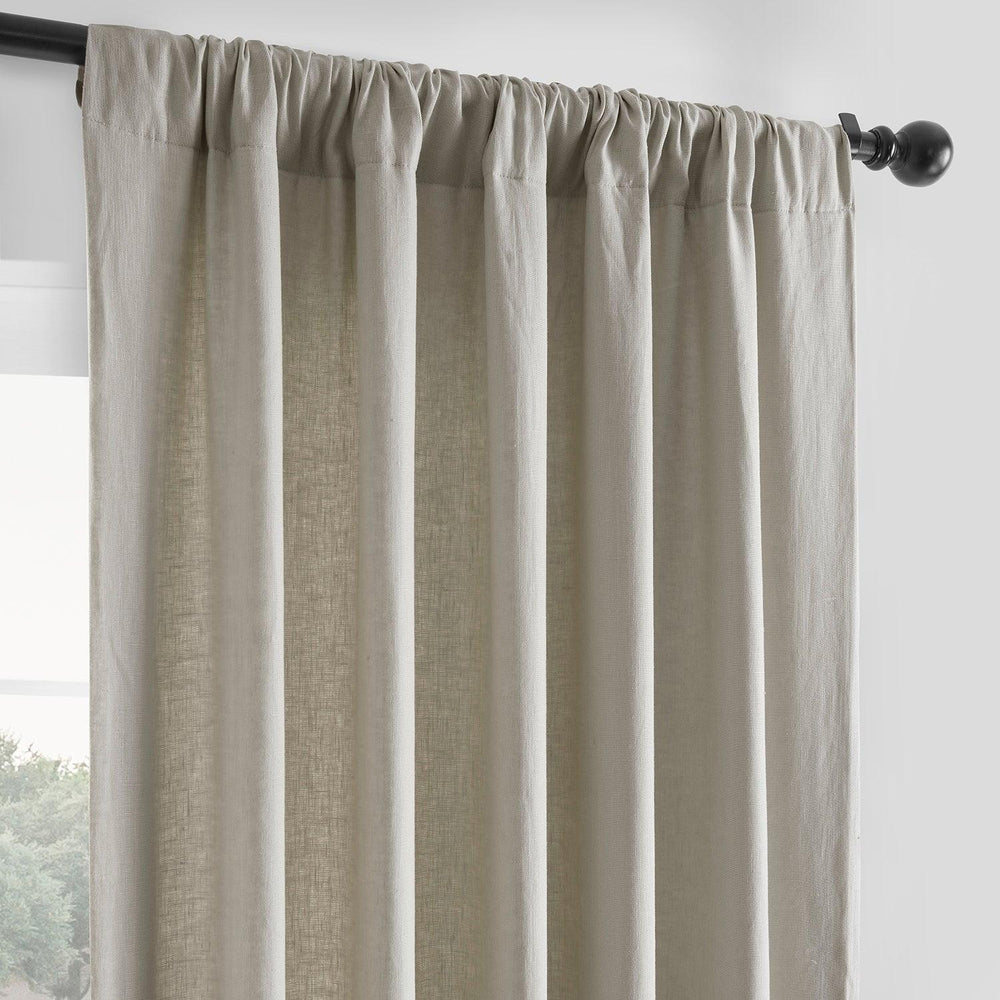 Fresh Khaki French Linen Curtain - HalfPriceDrapes.com