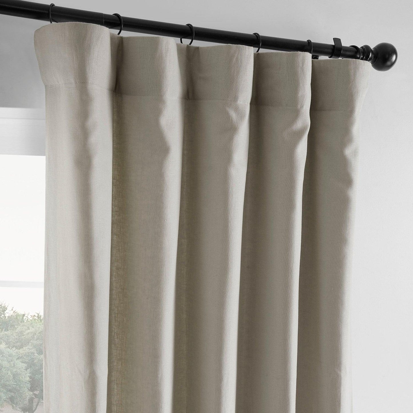 Fresh Khaki French Linen Curtain - HalfPriceDrapes.com
