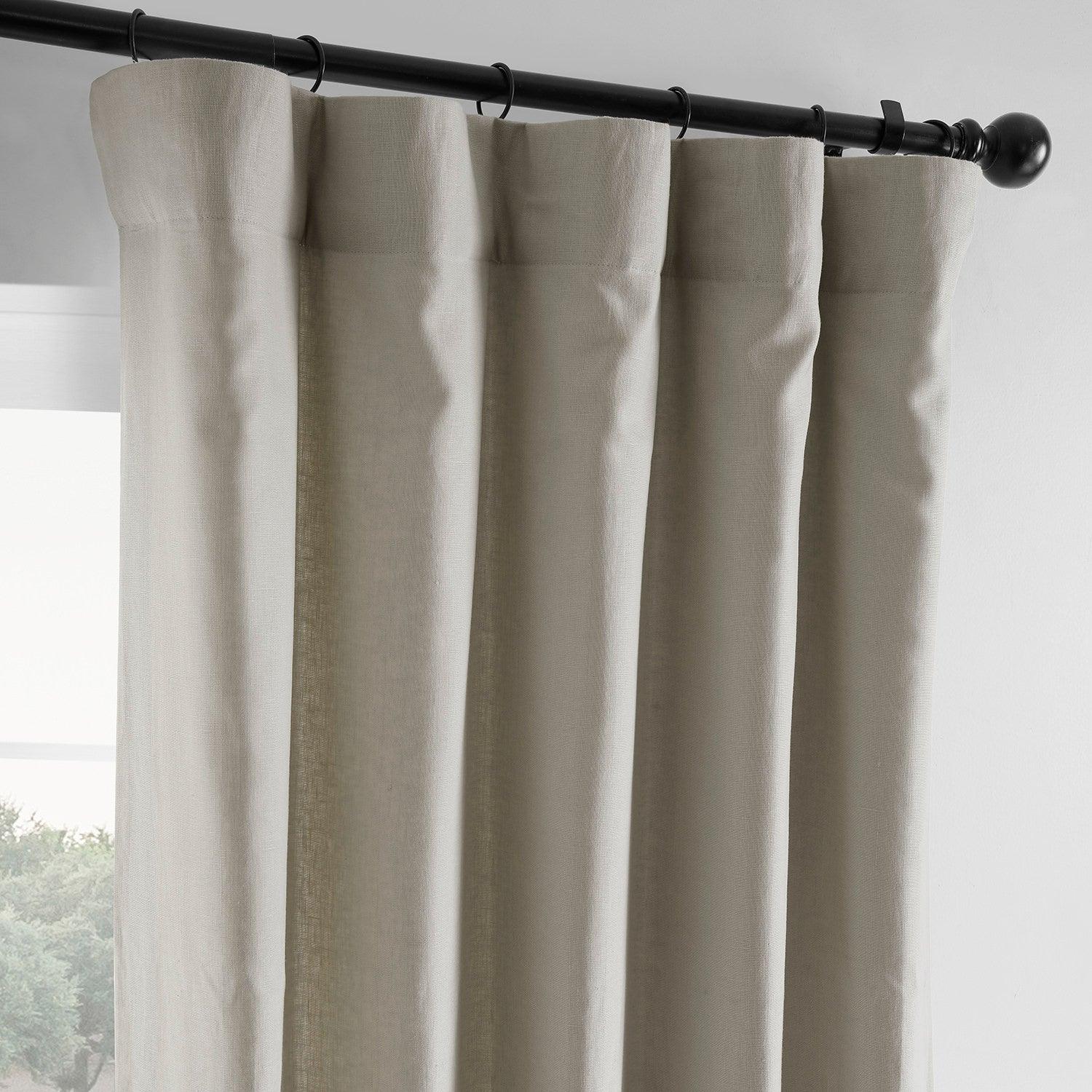 Fresh Khaki French Linen Curtain - HalfPriceDrapes.com