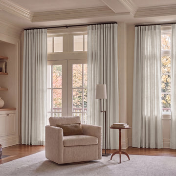 Fresh Khaki French Linen Custom Curtain