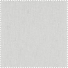 Crisp White French Linen Custom Curtain