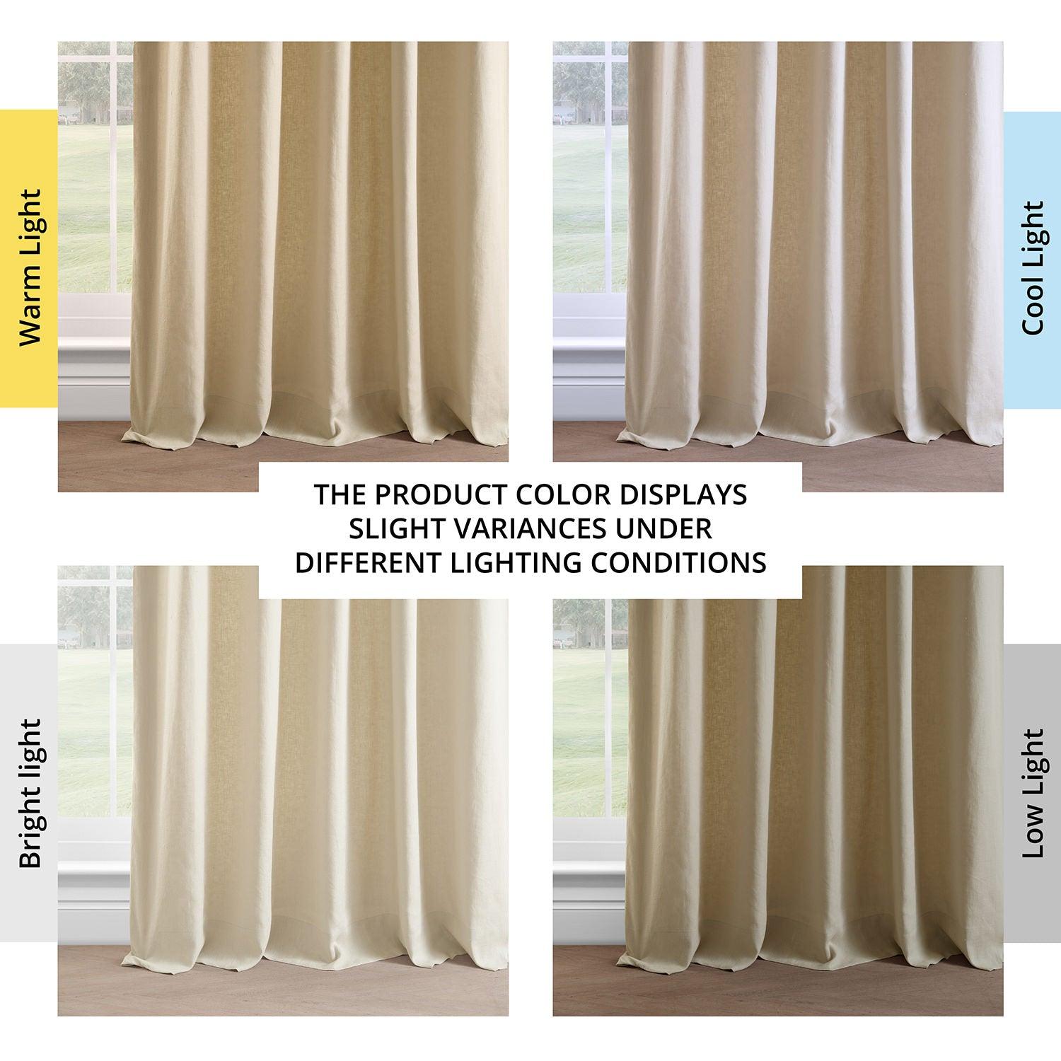 Walnut Beige French Linen Curtain - HalfPriceDrapes.com