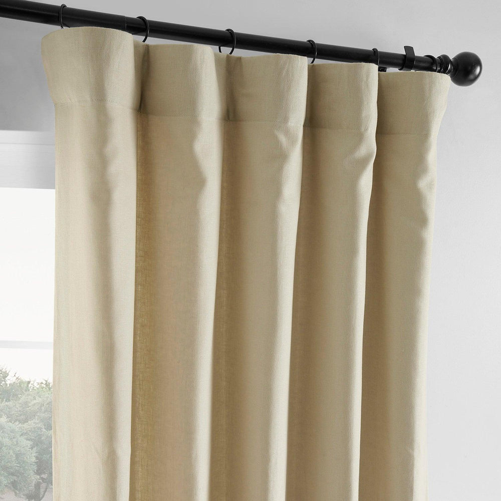 Walnut Beige French Linen Curtain - HalfPriceDrapes.com