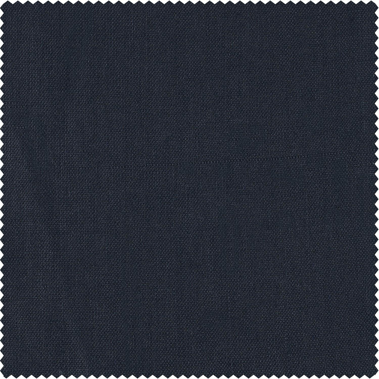 Native Navy French Linen Curtain