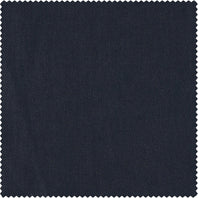 Native Navy French Linen Swatch - HalfPriceDrapes.com