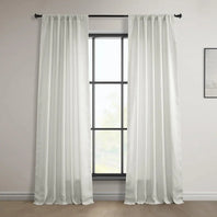 Warm White Euro Linen Curtain - HalfPriceDrapes.com