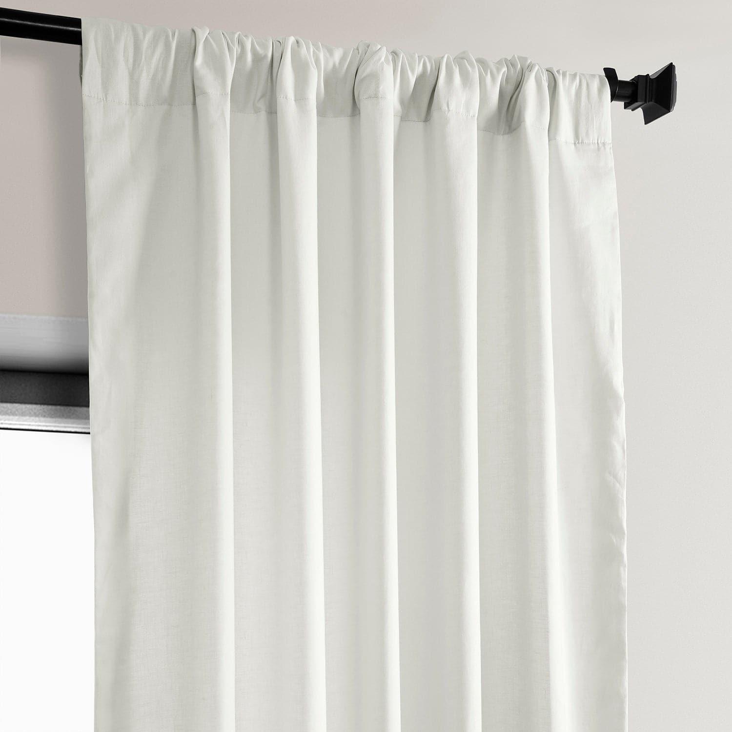 Warm White Euro Linen Curtain - HalfPriceDrapes.com