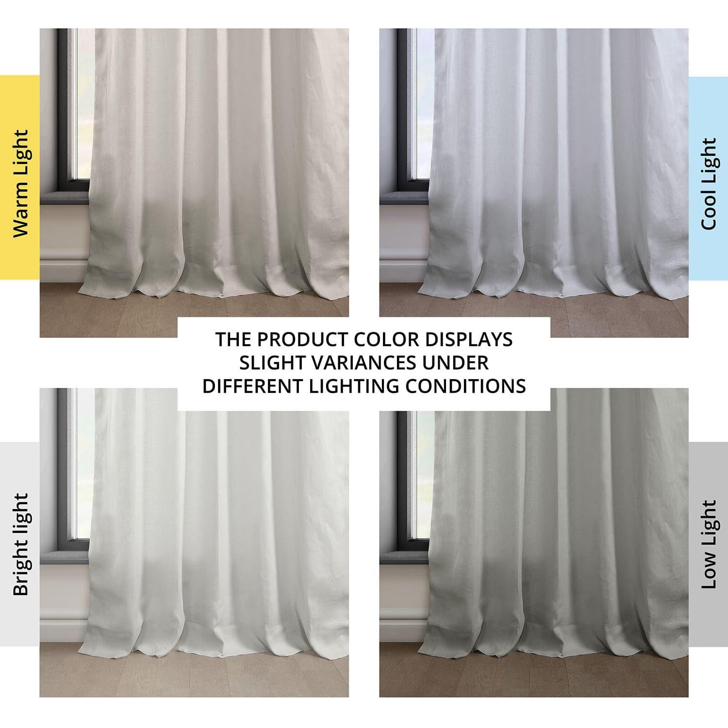 Light Greige Euro Linen Curtain - HalfPriceDrapes.com
