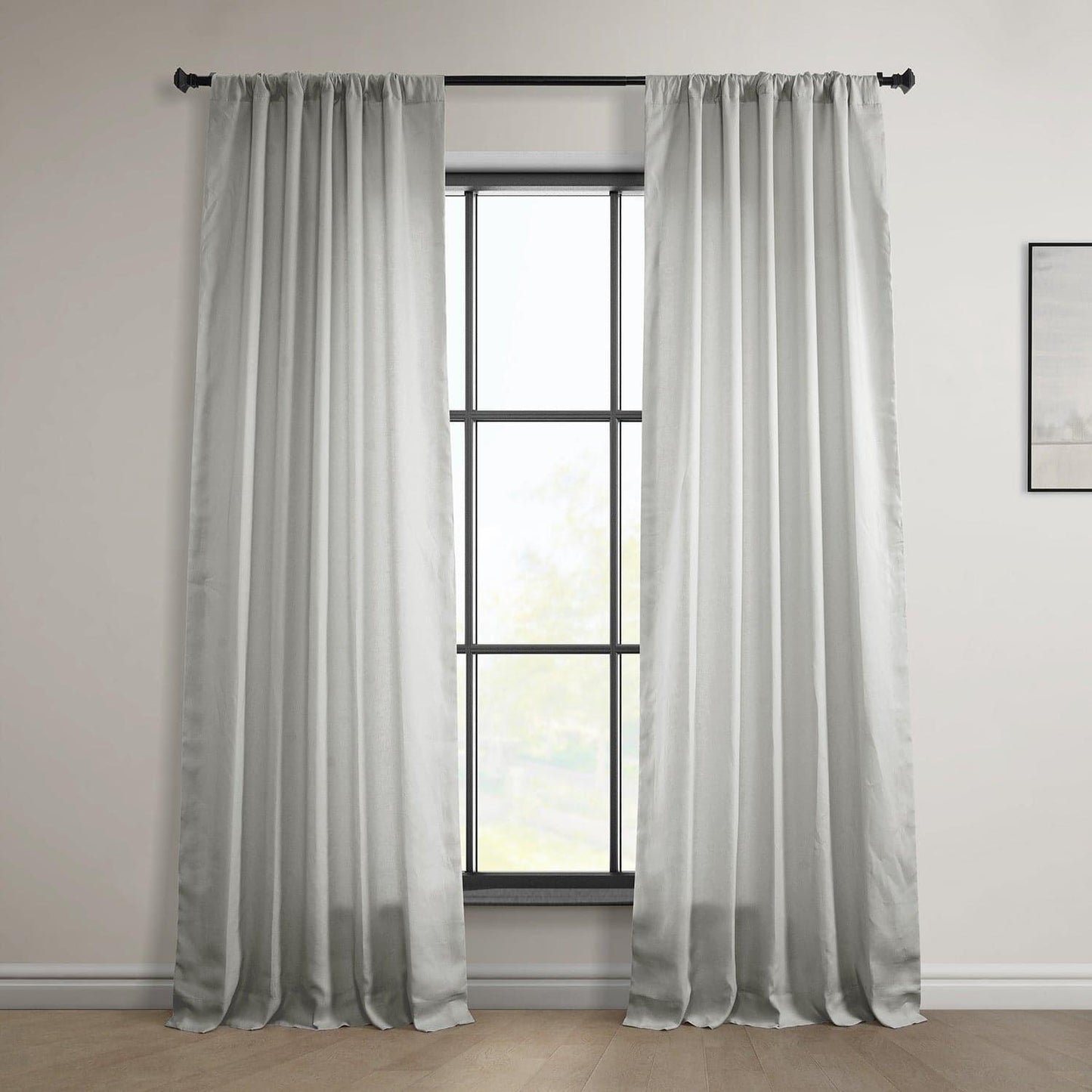 Light Greige Euro Linen Curtain - HalfPriceDrapes.com