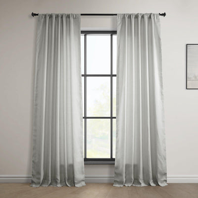 Light Greige Euro Linen Room Darkening Curtain