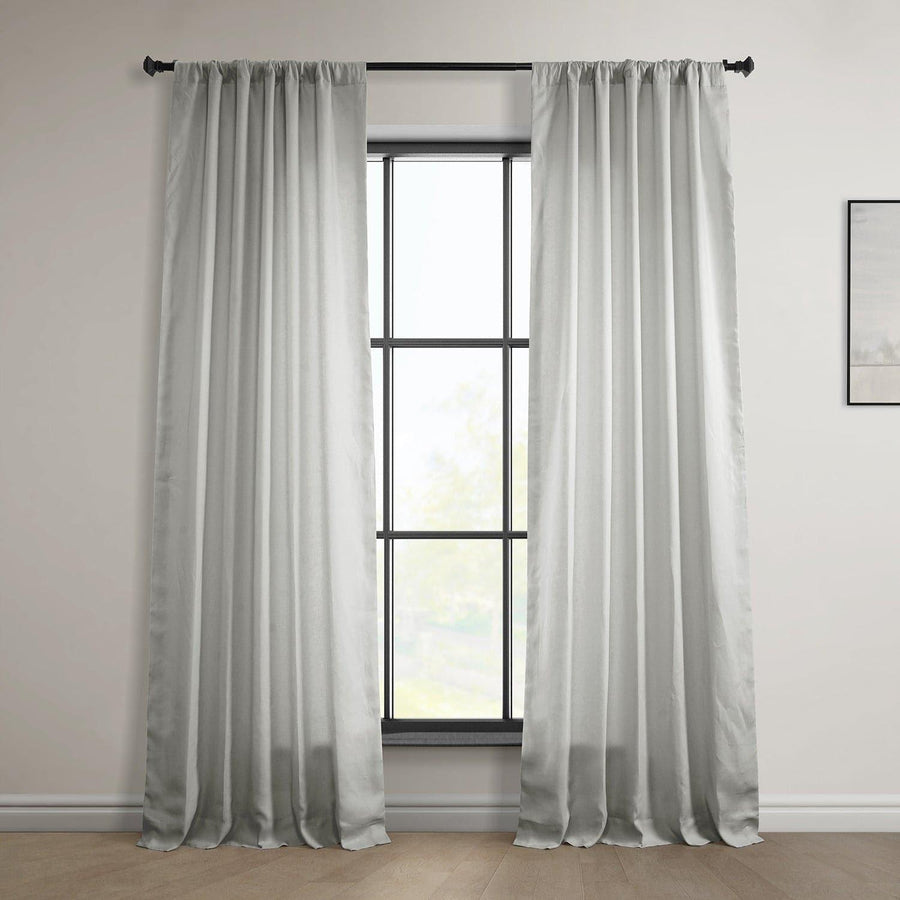 Light Greige Euro Linen Curtain - HalfPriceDrapes.com