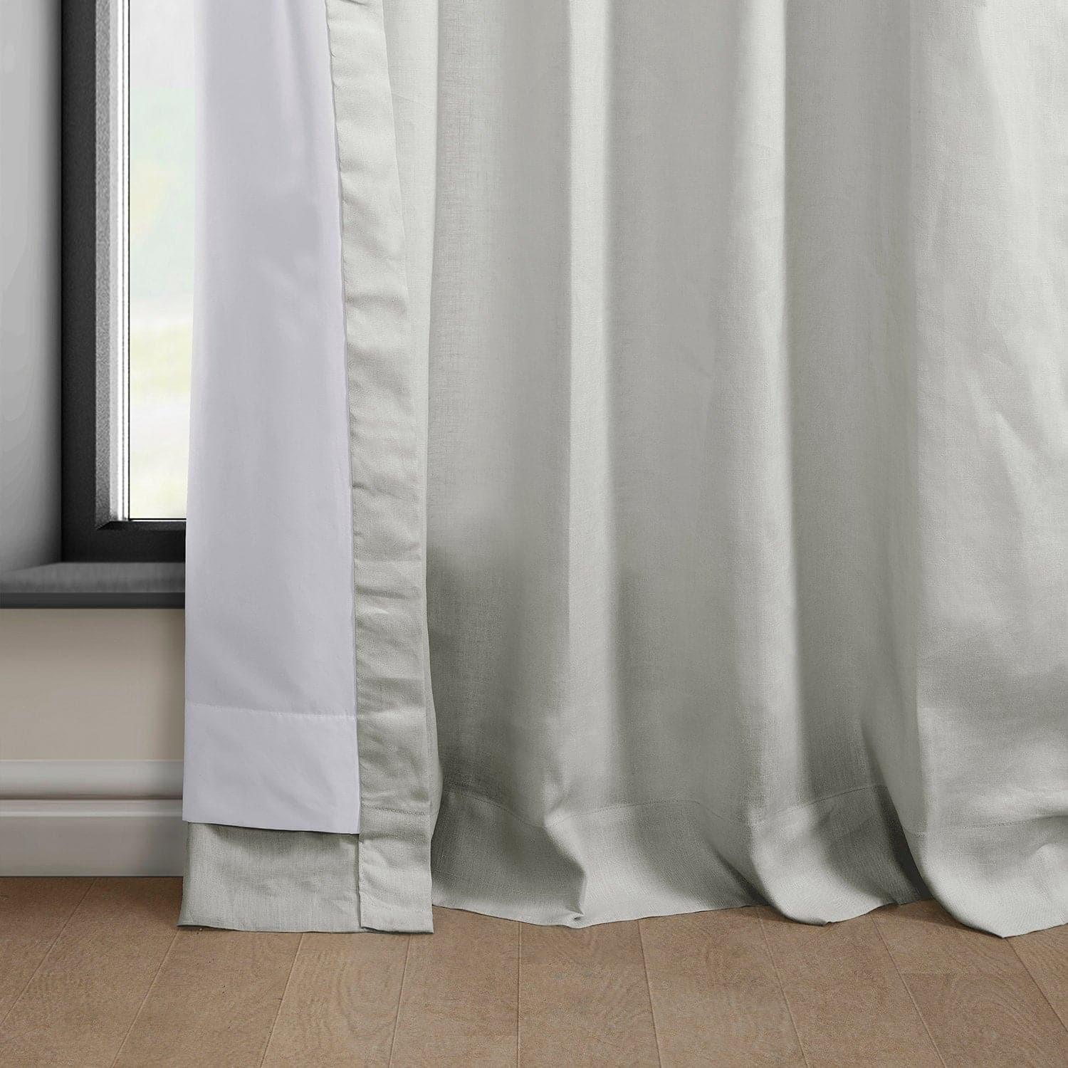 Light Greige Euro Linen Curtain - HalfPriceDrapes.com