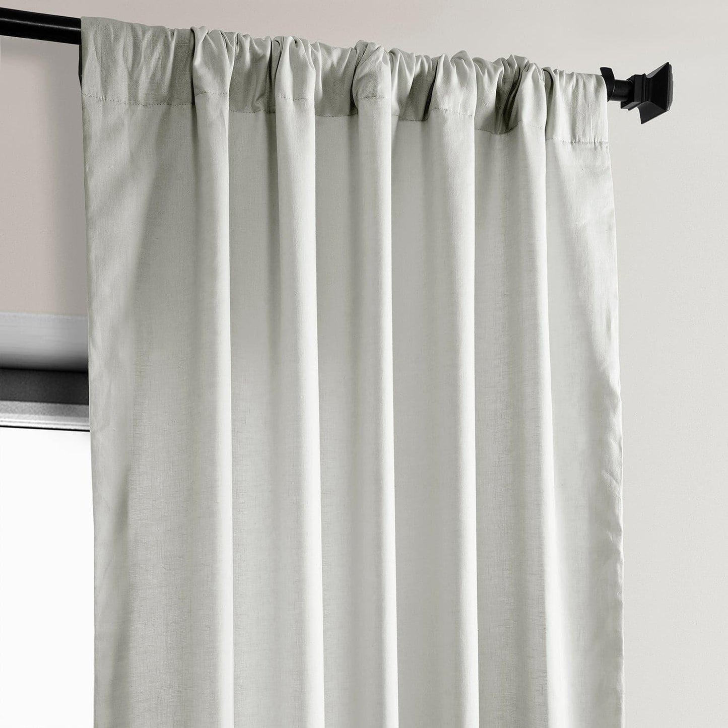 Light Greige Euro Linen Curtain - HalfPriceDrapes.com