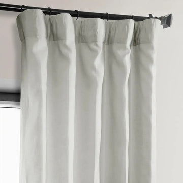 Light Greige Euro Linen Curtain - HalfPriceDrapes.com