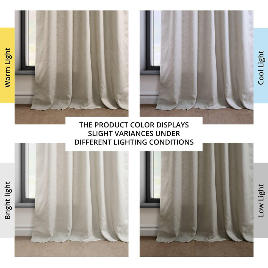 Light Birch Euro Linen Curtain - HalfPriceDrapes.com