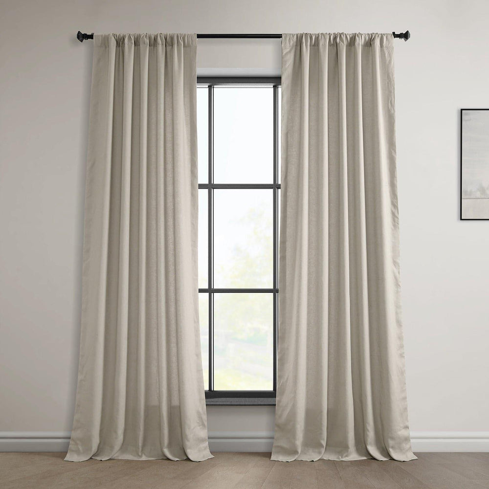Light Birch Euro Linen Curtain - HalfPriceDrapes.com