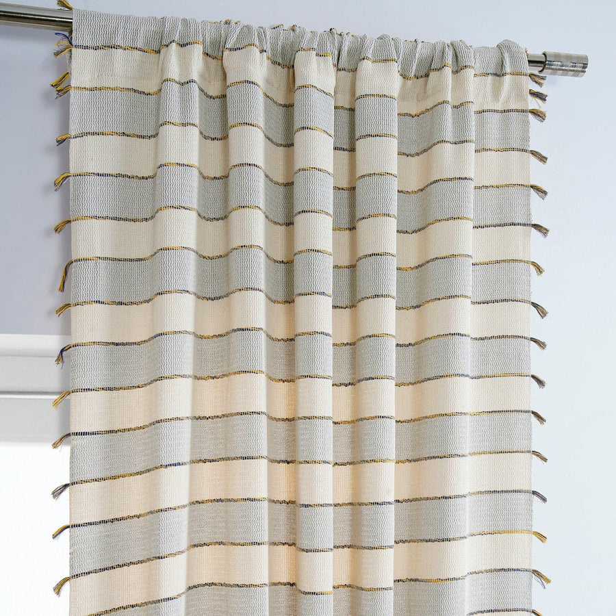 Leon Loom Woven Cotton Sheer Curtain - HalfPriceDrapes.com
