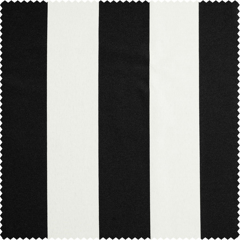 Nautical Black Striped Villanova Outdoor Swatch