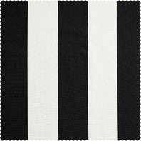 Nautical Black Striped Villanova Outdoor Swatch