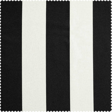 Nautical Black Striped Villanova Outdoor Swatch