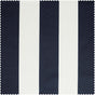 Nautical Navy Blue Striped Grommet Villanova Outdoor Curtain