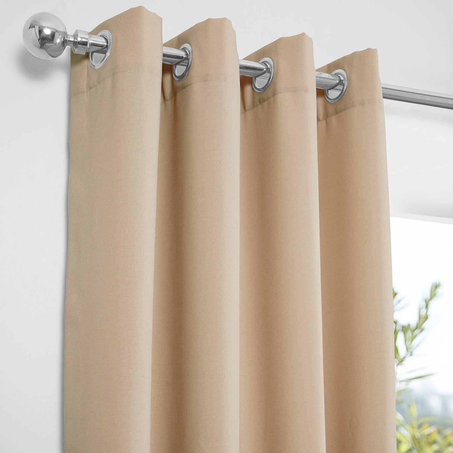 Sand Dune Beige Grommet Villanova Outdoor Curtain