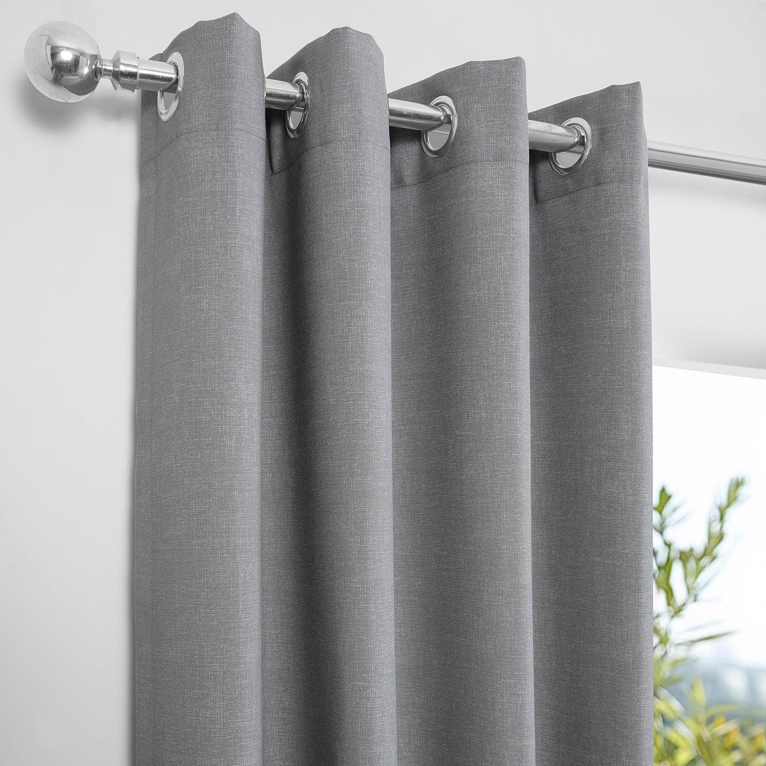 Silver Mist Grommet Villanova Outdoor Curtain – HalfPriceDrapes.com
