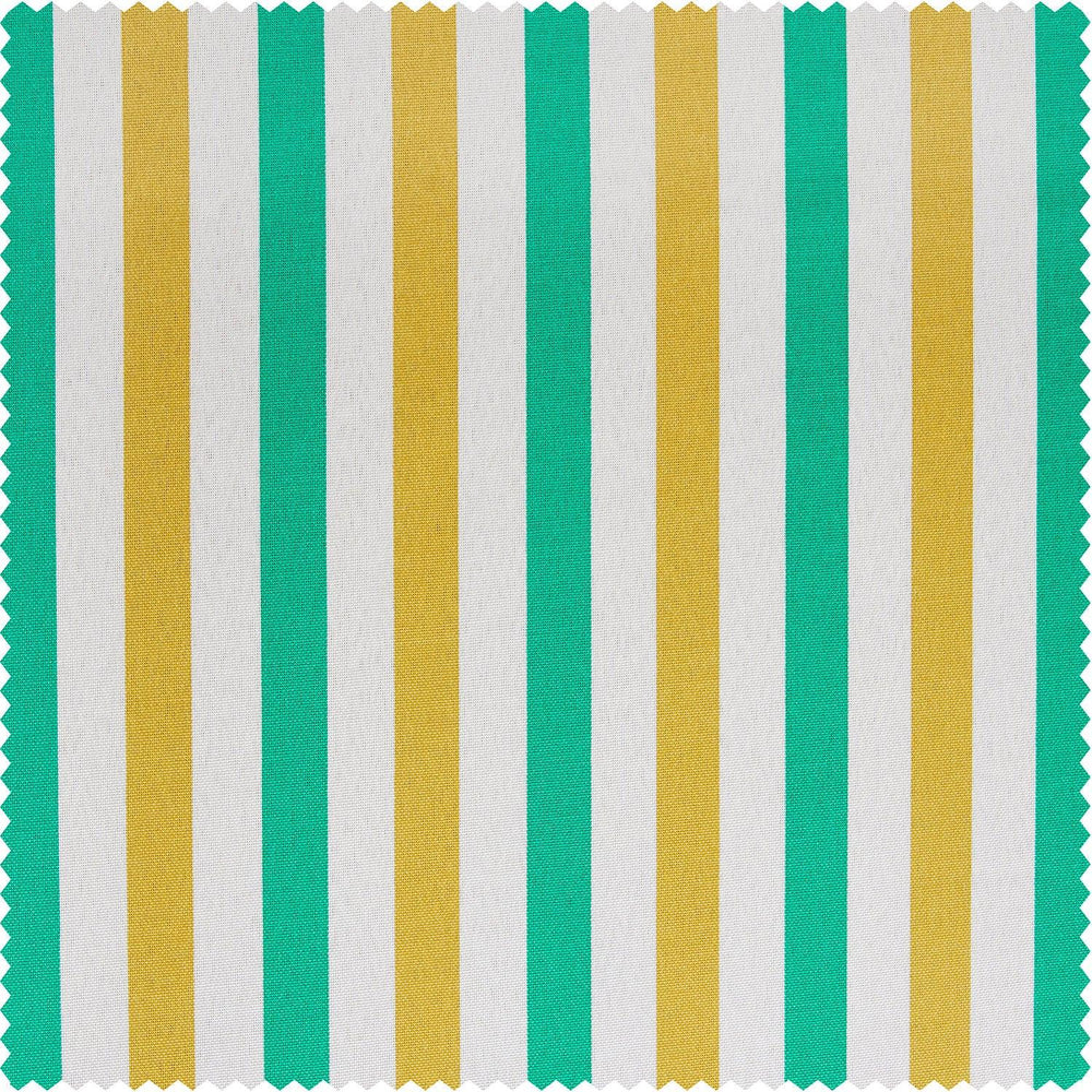 Tropical Sunrise Multi Green & Yellow Striped Villanova Outdoor Swatch