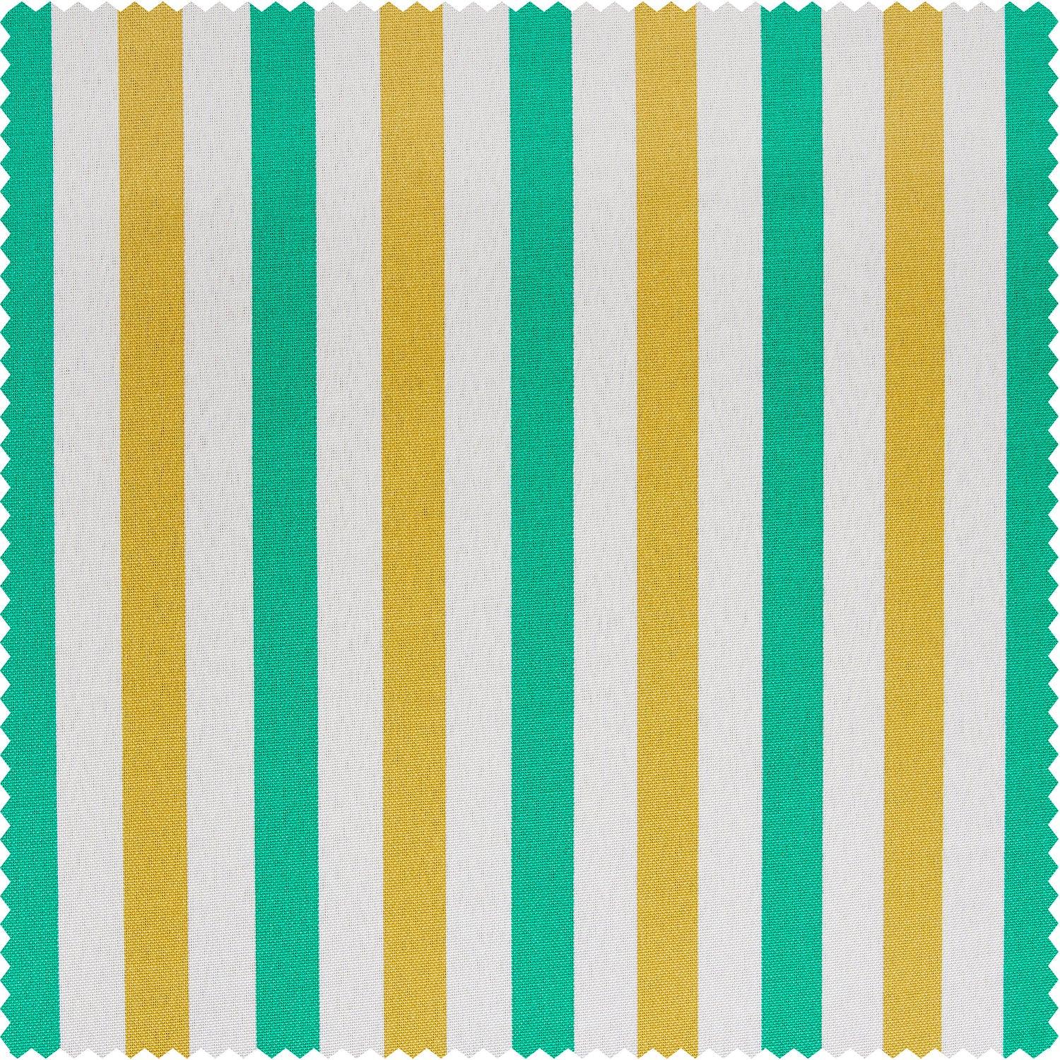 Tropical Sunrise Multi Green & Yellow Striped Villanova Outdoor Swatch