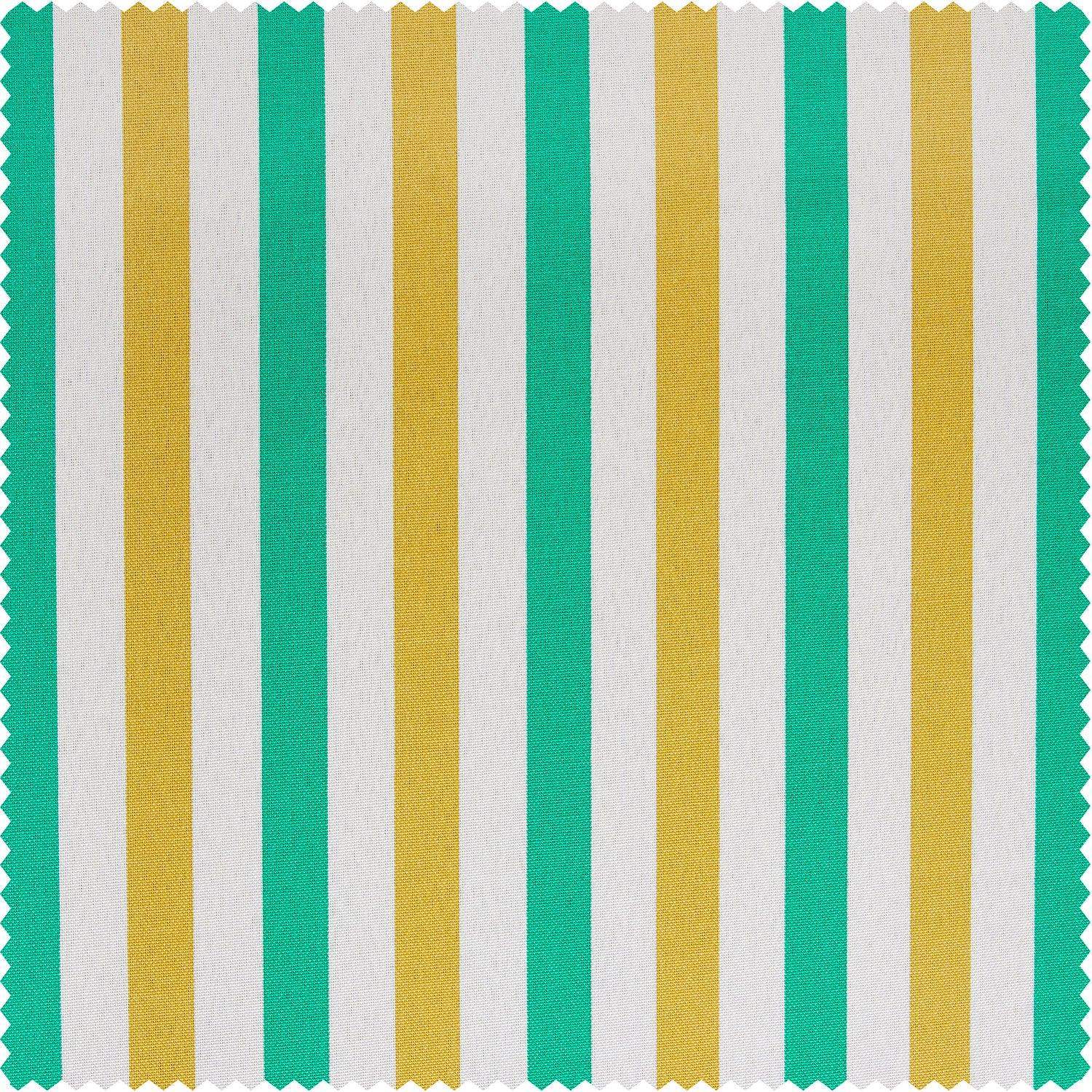 Tropical Sunrise Multi Green & Yellow Striped Villanova Outdoor Swatch