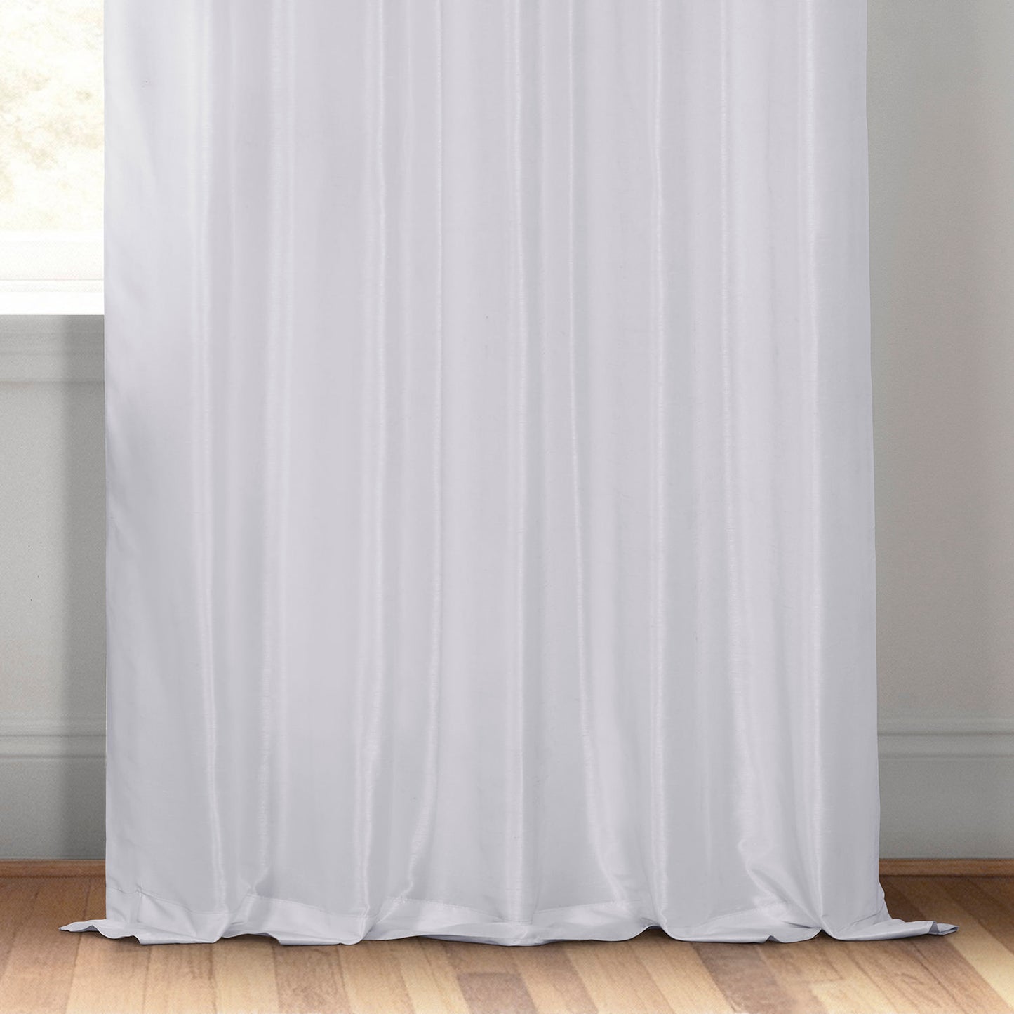 Ice Vintage Textured Faux Dupioni Silk Curtain