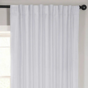 Ice Vintage Textured Faux Dupioni Silk Room Darkening Curtain