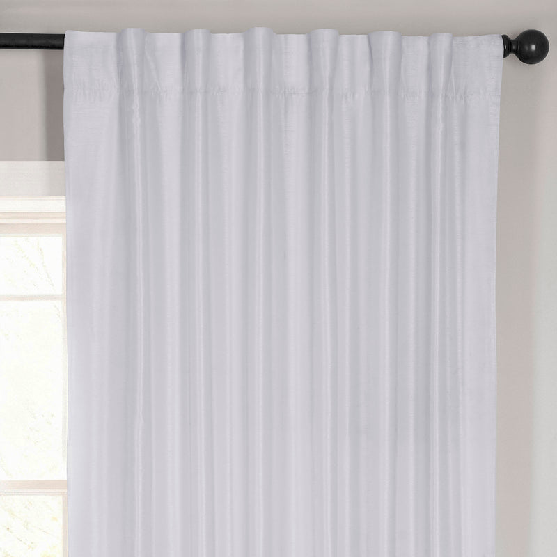Ice Vintage Textured Faux Dupioni Silk Curtain
