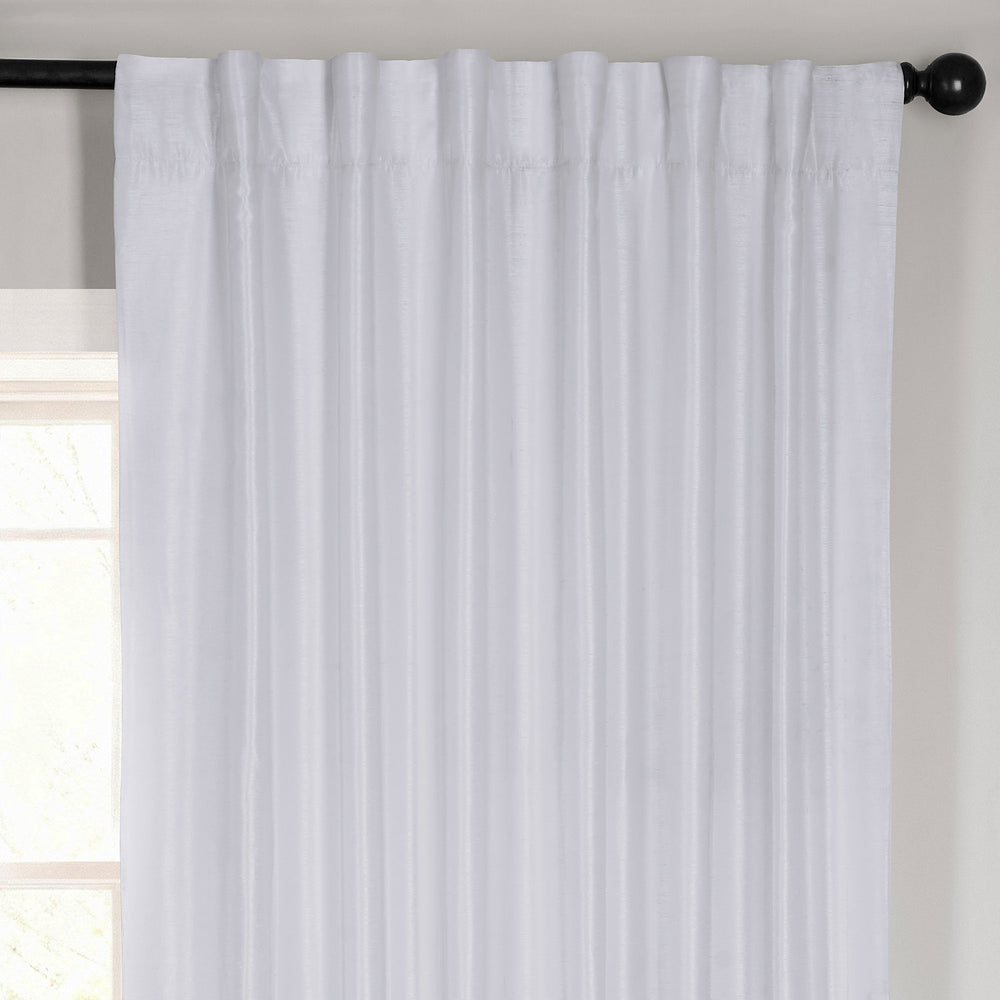 Ice Vintage Textured Faux Dupioni Silk Curtain