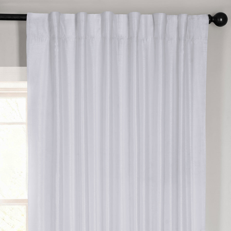 Ice Vintage Textured Faux Dupioni Silk Curtain