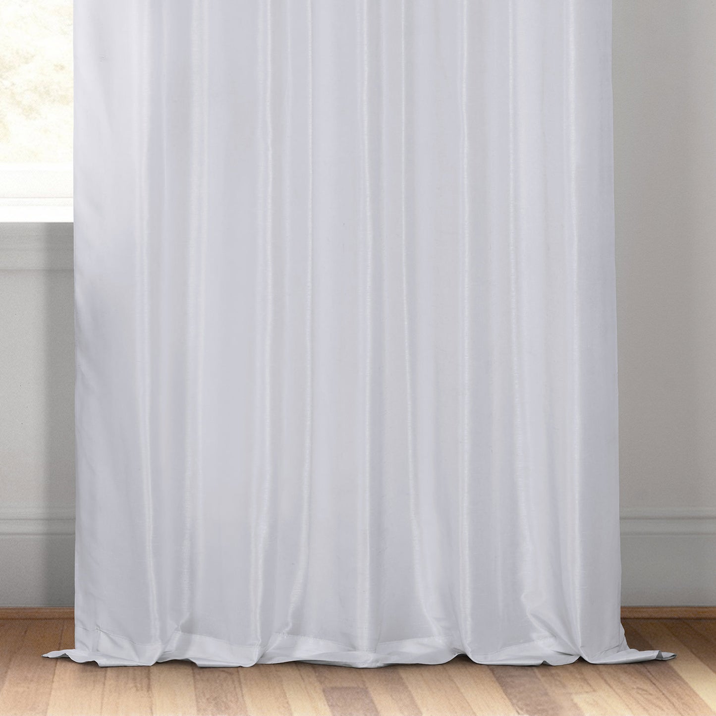 Ice Vintage Textured Faux Dupioni Silk Blackout Curtain