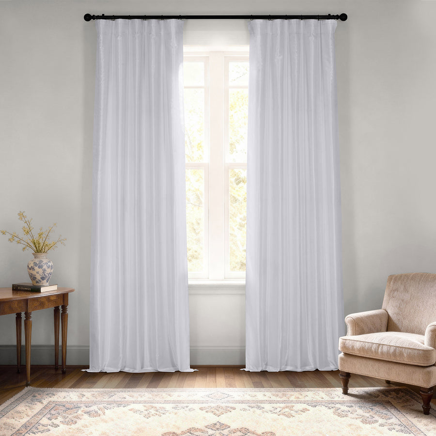 Ice Vintage Textured Faux Dupioni Silk Curtain