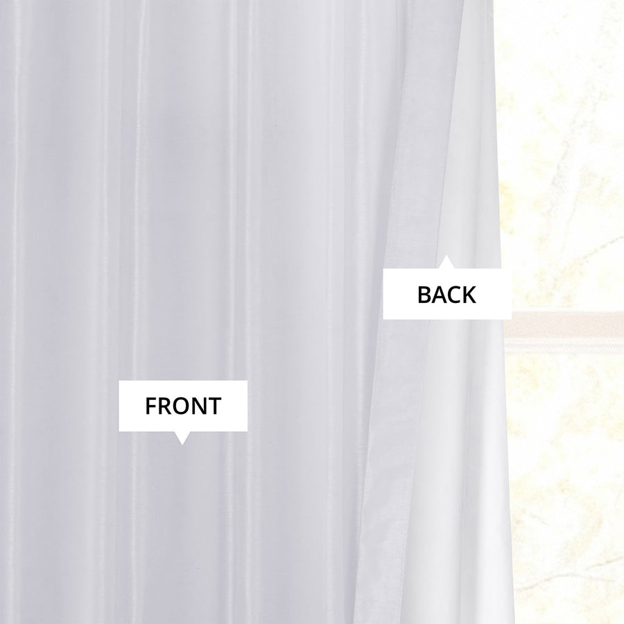 Ice Vintage Textured Faux Dupioni Silk Curtain