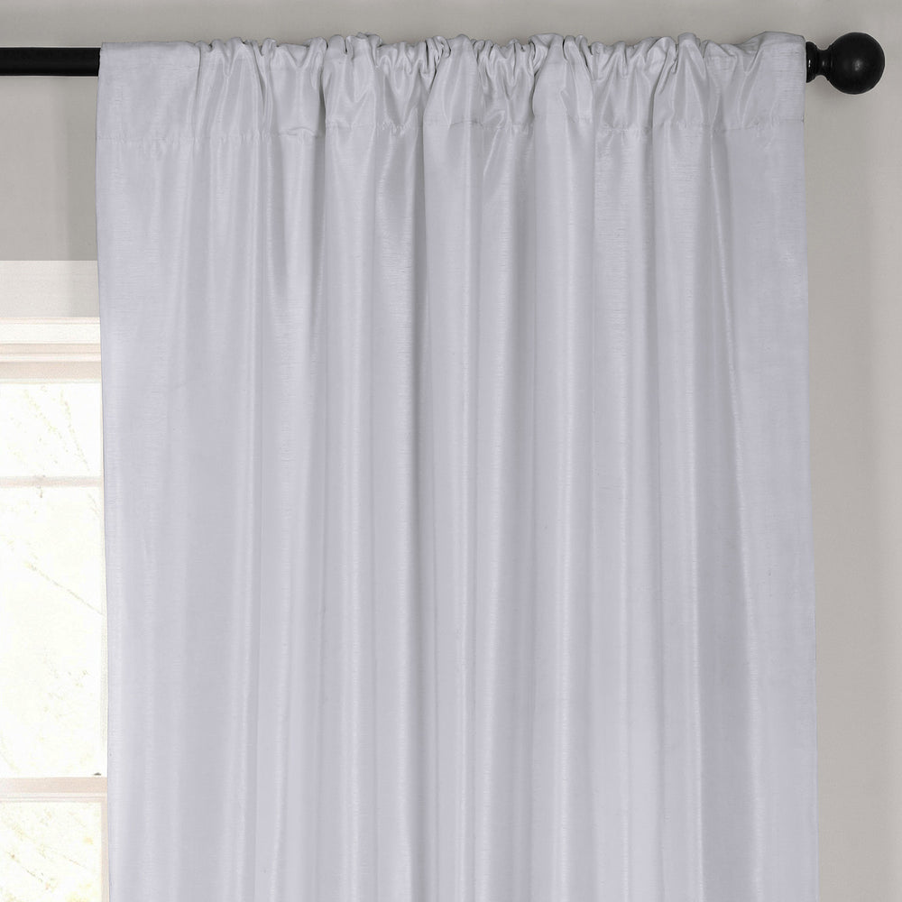 Ice Vintage Textured Faux Dupioni Silk Curtain