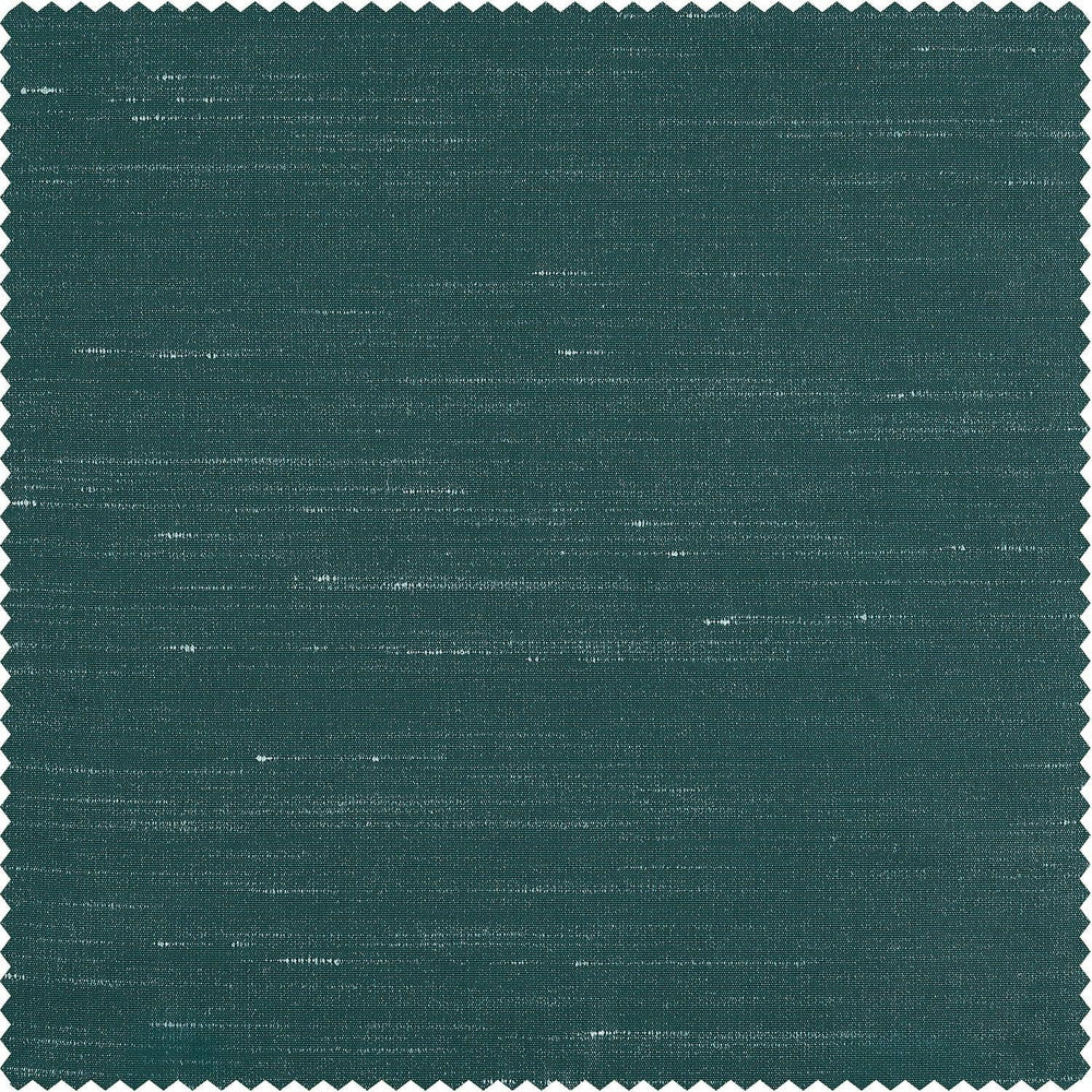 Peacock Vintage Textured Faux Dupioni Silk Custom Curtain - HalfPriceDrapes.com